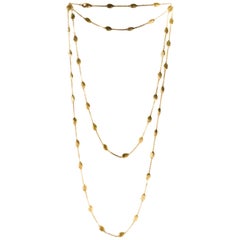 Marco Bicego Siviglia 18 Karat Yellow Gold Small Bead Long Necklace