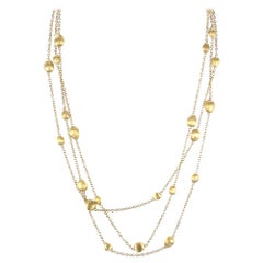 Marco Bicego Siviglia 18 Karat Yellow Gold Three-Row Necklace