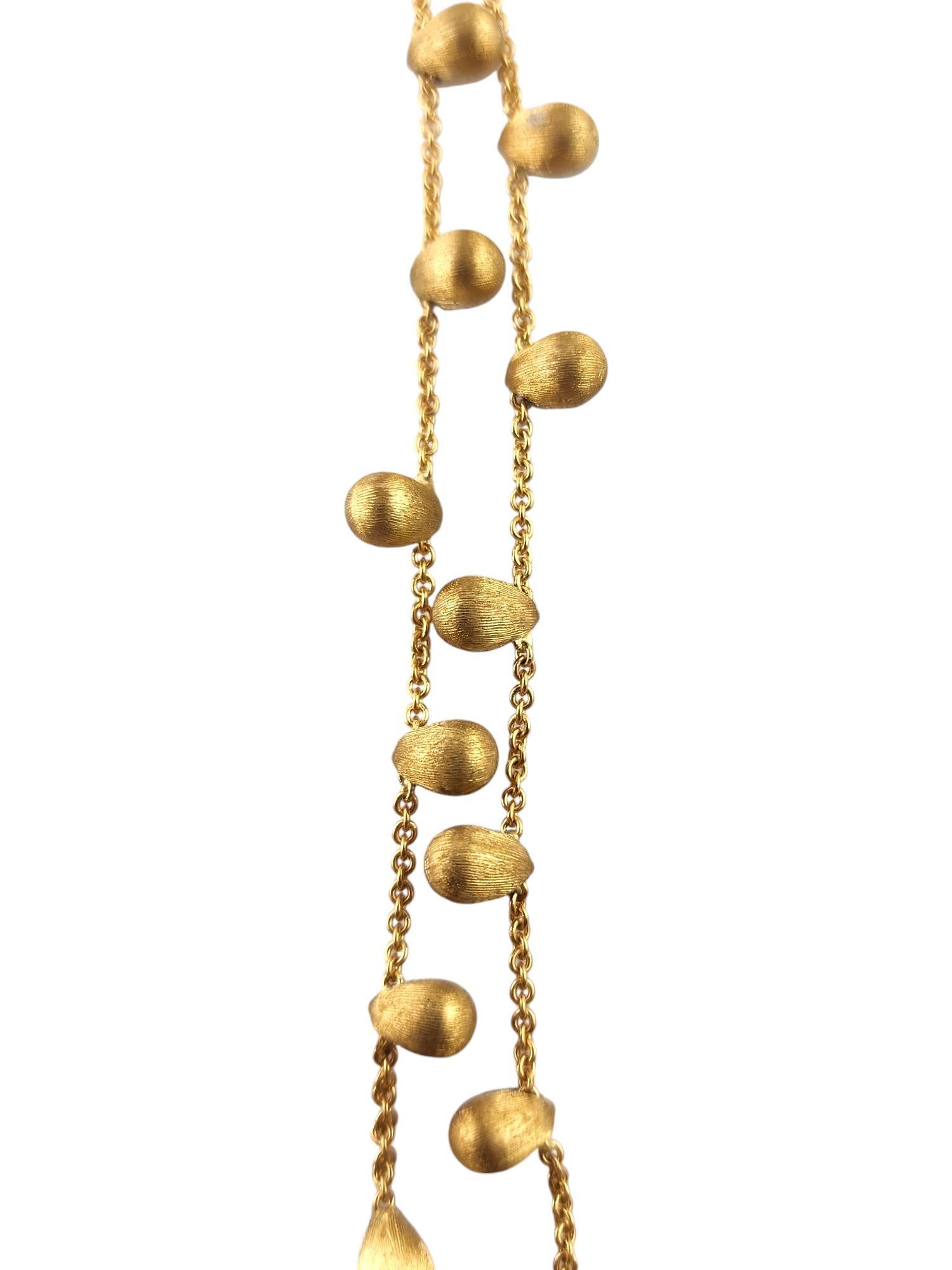 Women's Marco Bicego Siviglia 18K Yellow Gold Beaded Y Necklace #18408
