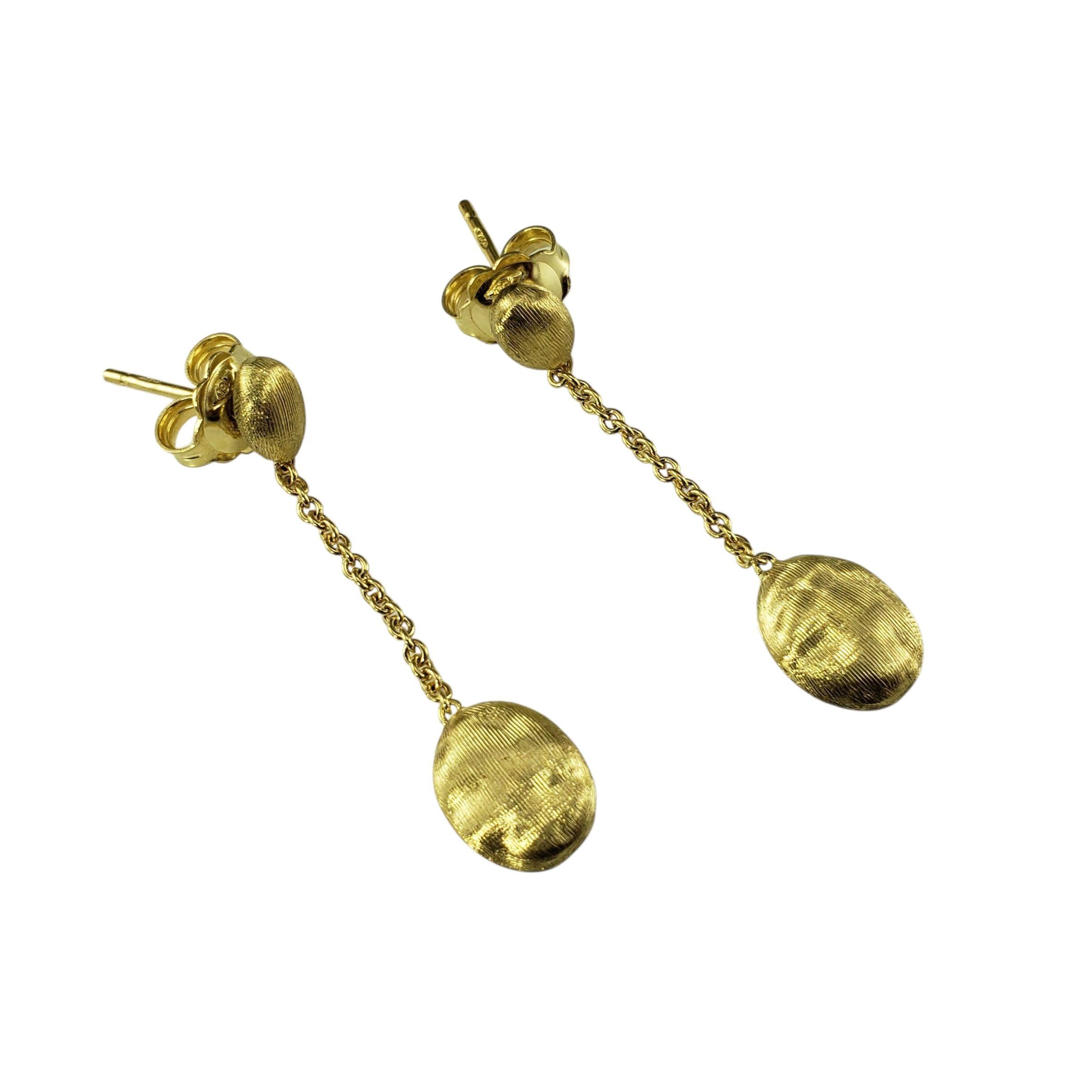 Marco Bicego Siviglia Pendants d'oreilles en or jaune 18K #22971 Bon état - En vente à Washington Depot, CT