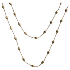Marco Bicego Siviglia Textured Yellow Gold Long Station Necklace