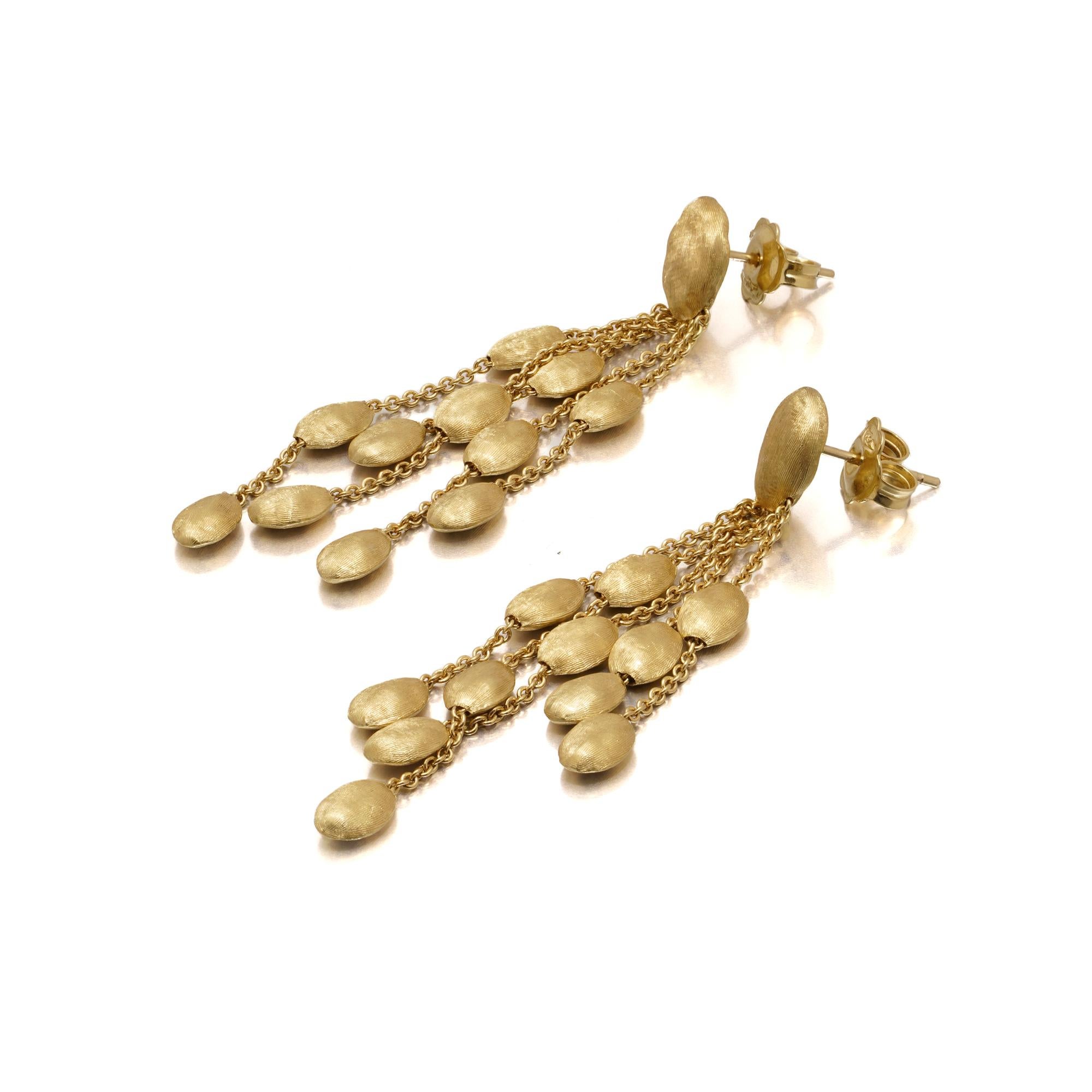 Pendientes colgantes de 5 vueltas Marco Bicego Siviglia de oro de 18 quilates en venta 1