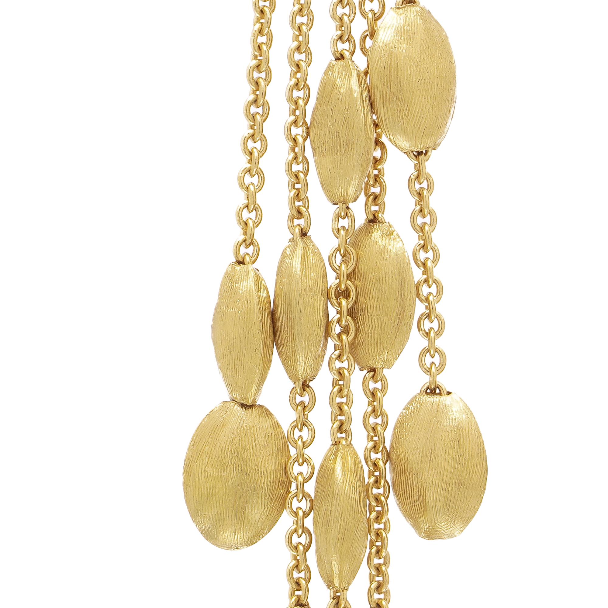 Pendientes colgantes de 5 vueltas Marco Bicego Siviglia de oro de 18 quilates en venta 3