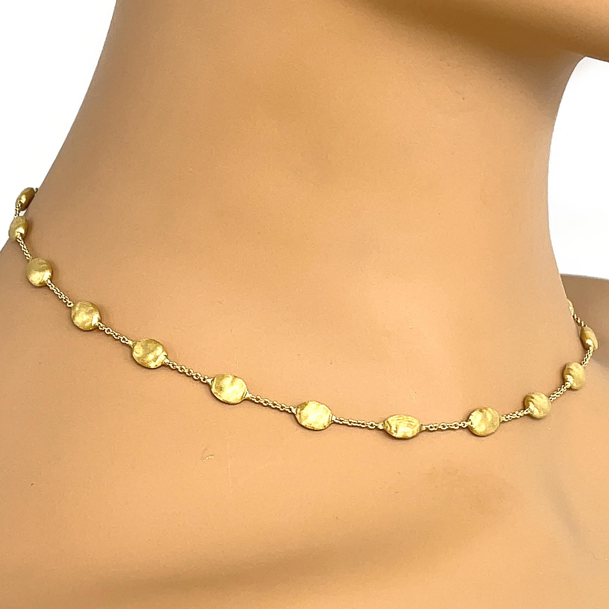 Marco Bicego Siviglia 18 Karat Gelbgold Perlenkette mit Perlen Damen