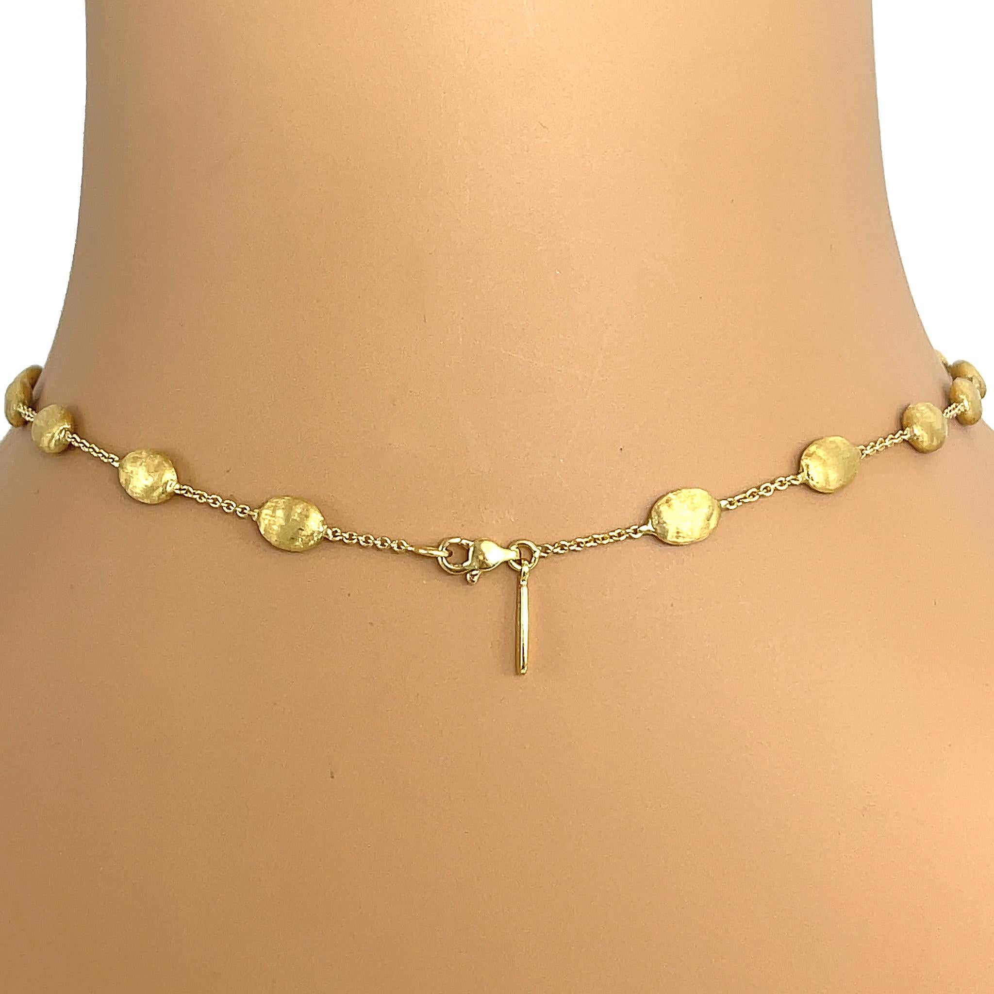 Marco Bicego Siviglia 18 Karat Gelbgold Perlenkette mit Perlen 1