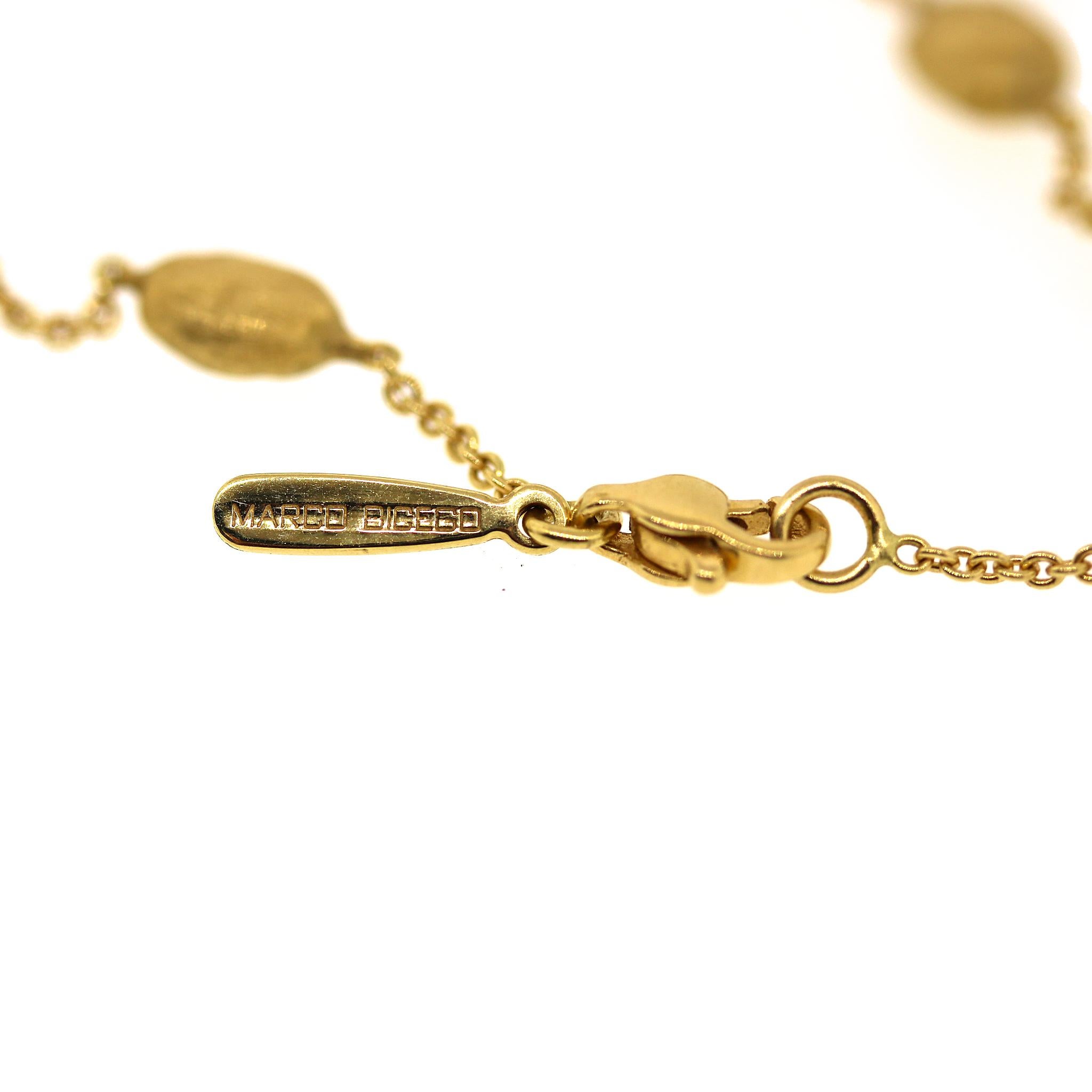 Marco Bicego Siviglia 18 Karat Gelbgold Perlenkette mit Perlen 2