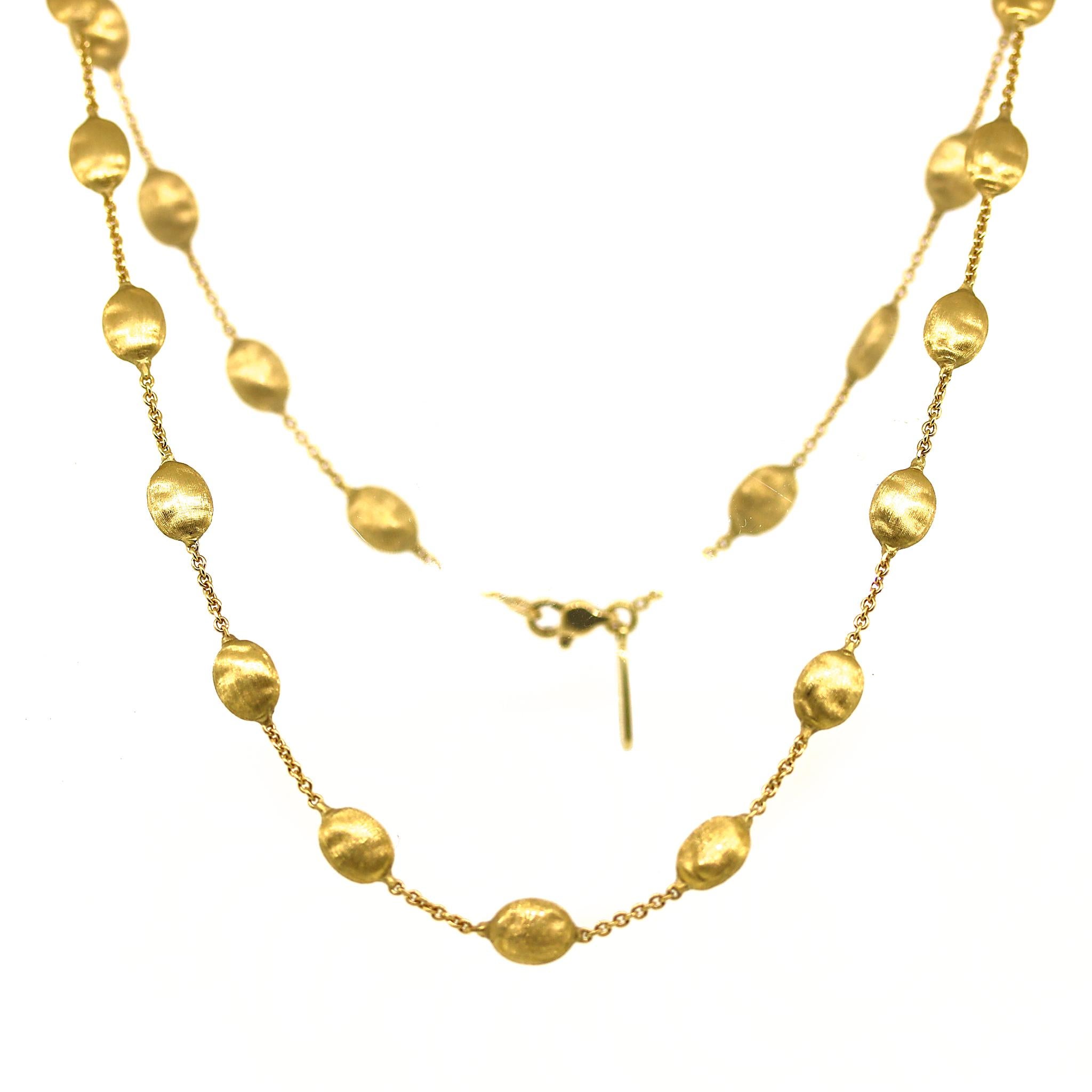 Marco Bicego Siviglia 18 Karat Gelbgold Perlenkette mit Perlen 3