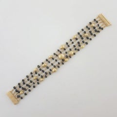Bracelet Marco Bicego « Siviglia » à 5 rangs, en onyx noir et or jaune 18 carats