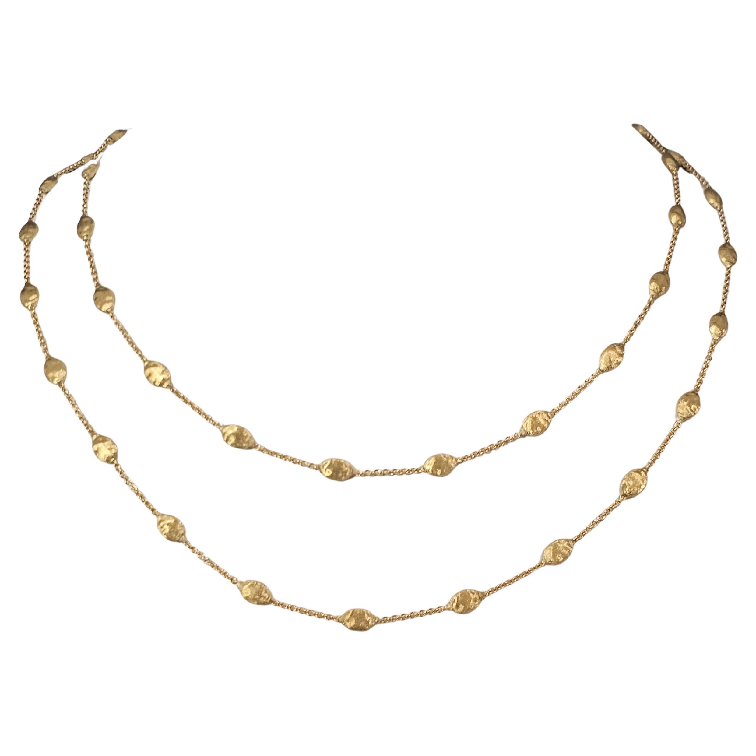 Marco Bicego Siviglia Chain Necklace 18k Yellow Gold 39" Extra Long