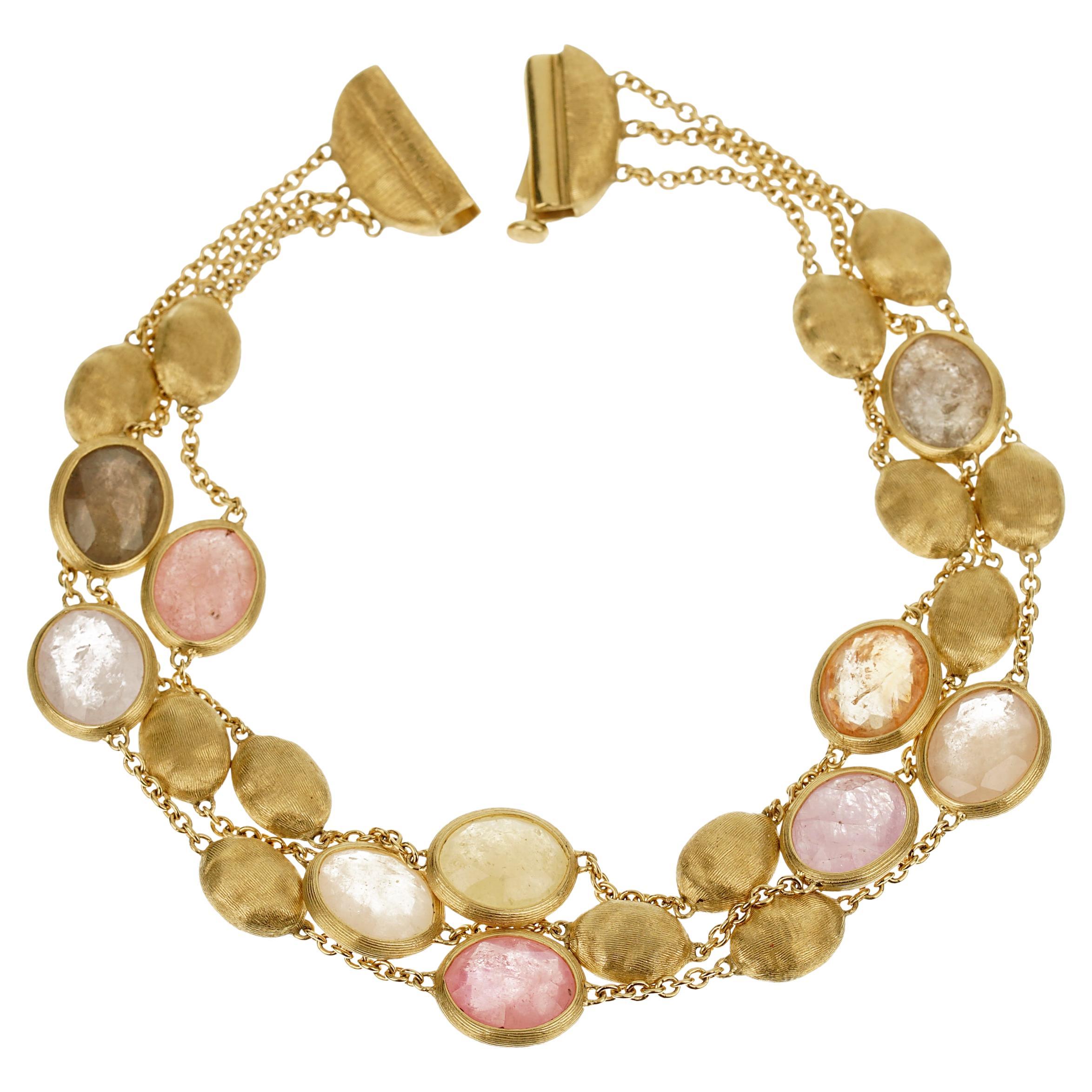 Marco Bicego Siviglia, bracelet en or jaune avec pierres précieuses en vente