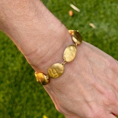 Marco Bicego Siviglia Large Bean Yellow Gold 18 Karat Satin Finish Link