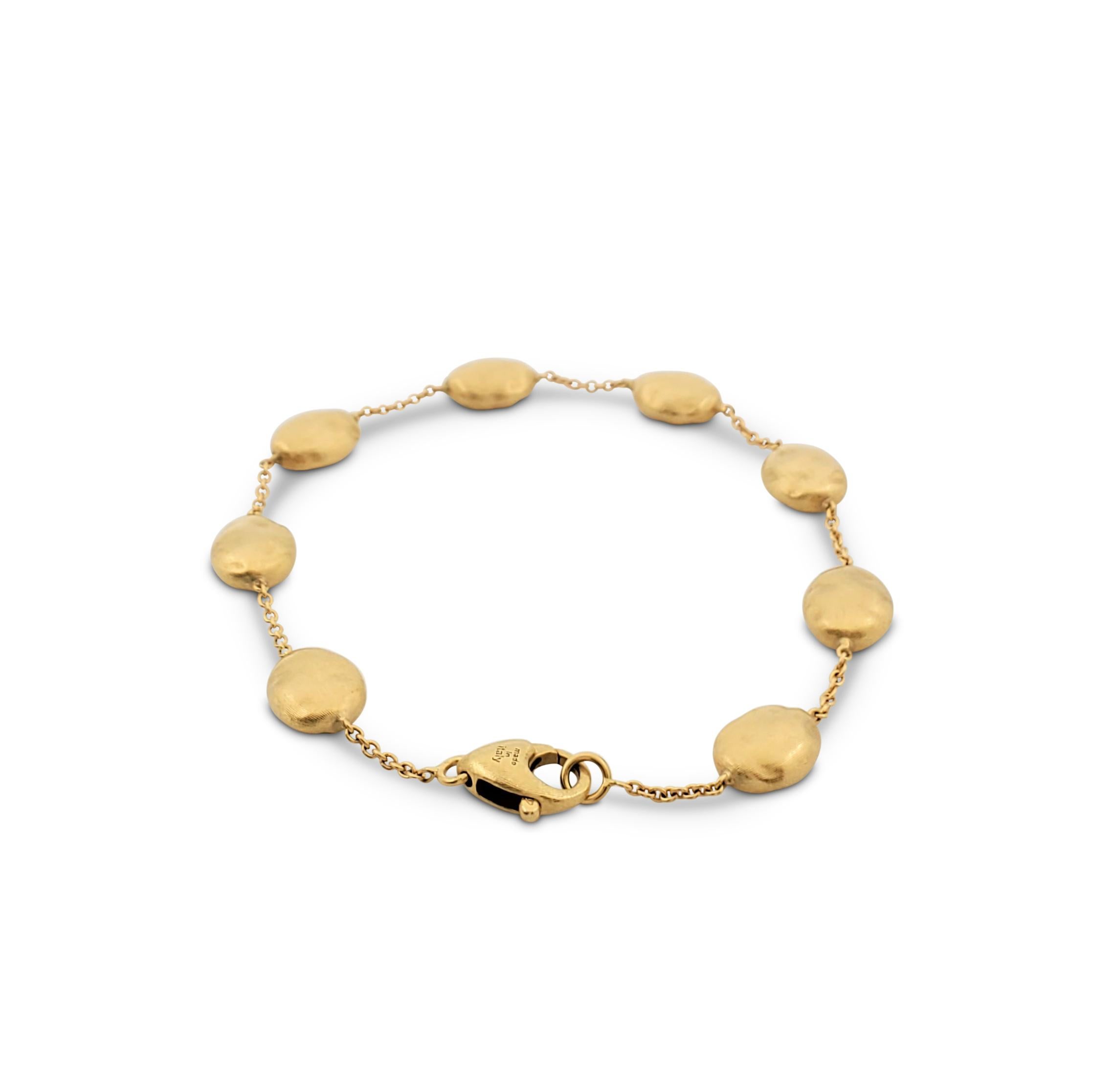 Marco Bicego 'Siviglia' Yellow Gold Bead Bracelet In Excellent Condition In New York, NY