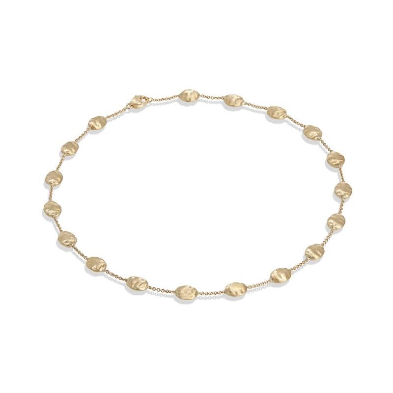 Marco Bicego Siviglia 18k Yellow Gold large Bead Short Ladies Necklace 
Chain Length 16.5 inches 
CB538
