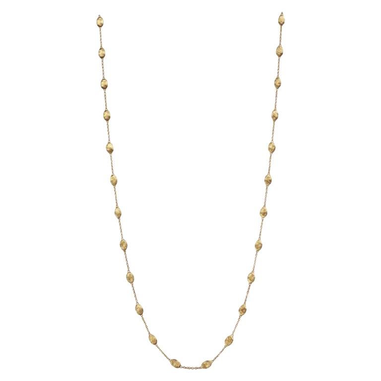 Marco Bicego Siviglia Yellow Gold Small Bead Long Necklace CB1055 Y