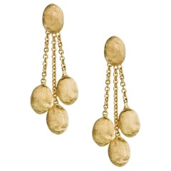 Marco Bicego Siviglia Yellow Gold Three-Strand Oval Earrings OB447