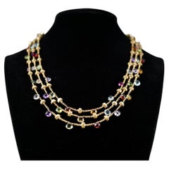 Marco Bicego Yellow Gold Gemstone Necklace