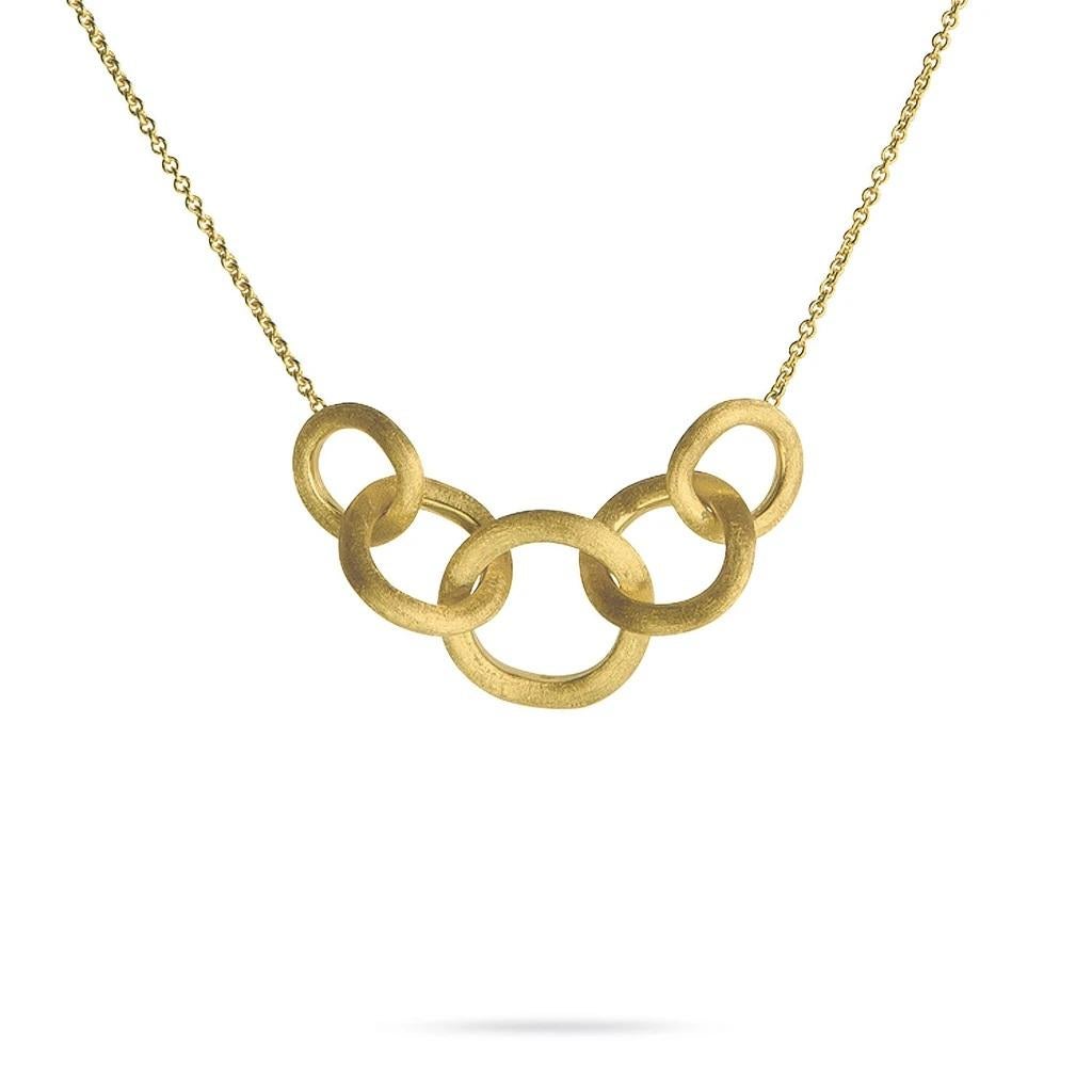 Marco Bicego 18K yellow gold link necklace. 
Length 16.5