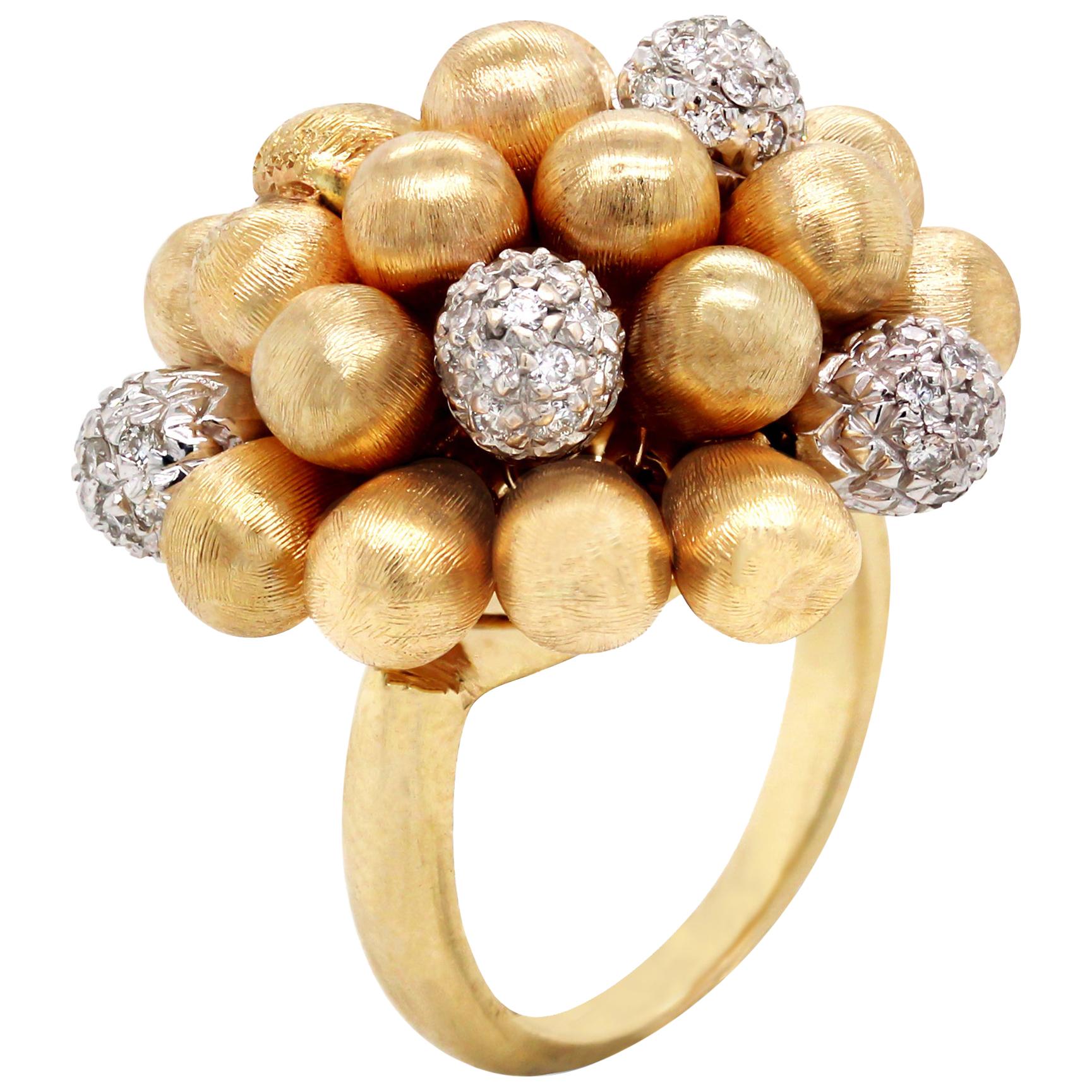 Marco Bicego Yellow White Gold and Diamond Ring