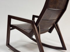 Marco Bogazzi Modern Rocking Chair in Walnut