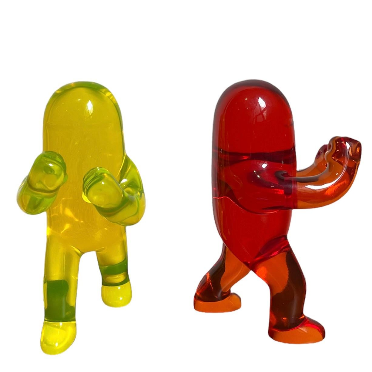 The Atomic Yellow Acrylic Fighter, Contemporary Sculpture, Pop Art, 21st Century 4