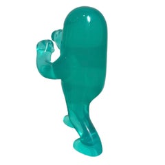 The Power Aqua Acrylic Fighter, Contemporary Sculpture, Pop Art, 21st Century