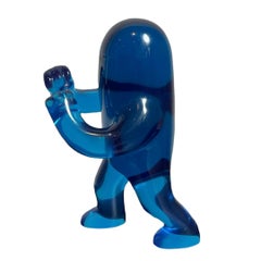The Power Blue Acrylic Fighter, Contemporary Sculpture, Pop Art, 21st Century