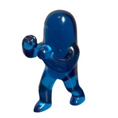 The Power Blue Acrylic Fighter, Sculpture contemporaine, Pop Art, 21e siècle