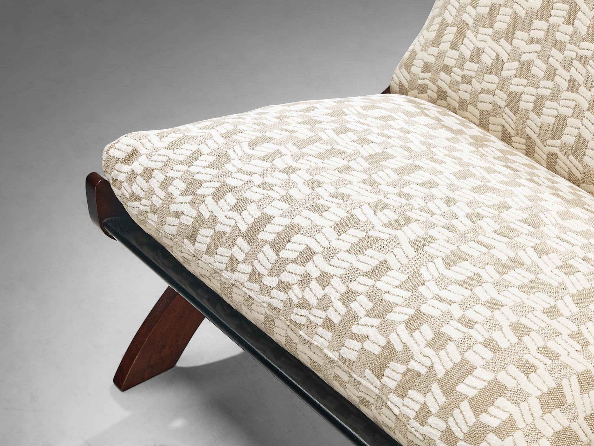 Marco Comolli 'CP1' Loungesessel aus Mahagoni (Mitte des 20. Jahrhunderts) im Angebot