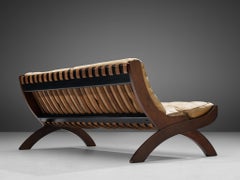 Marco Comolli Sofa in Walnut and Leather