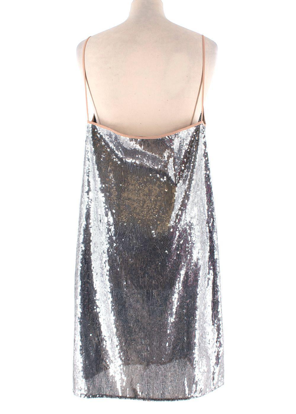Argento Marco de Vicenzo - Mini abito in paillettes - US 10