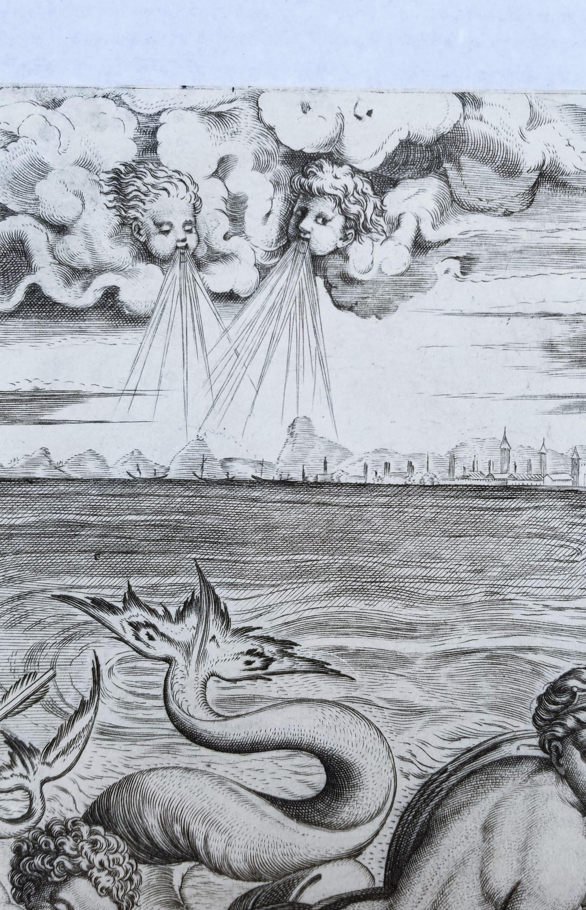 Venere e Amore sui Delfini (Vénus et Cupidon sur des dauphins) /// Maîtres anciens Raphael en vente 3