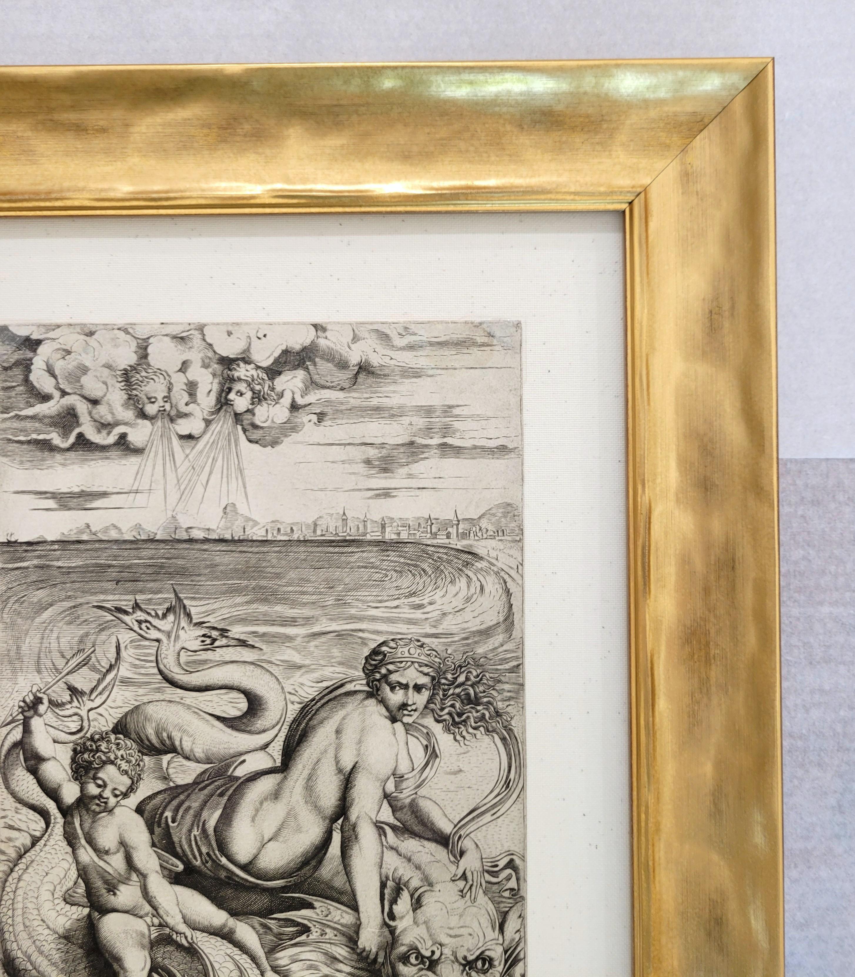 Venere e Amore sui Delfini (Venus y Cupido sobre los delfines) /// Maestros antiguos Rafael en venta 2