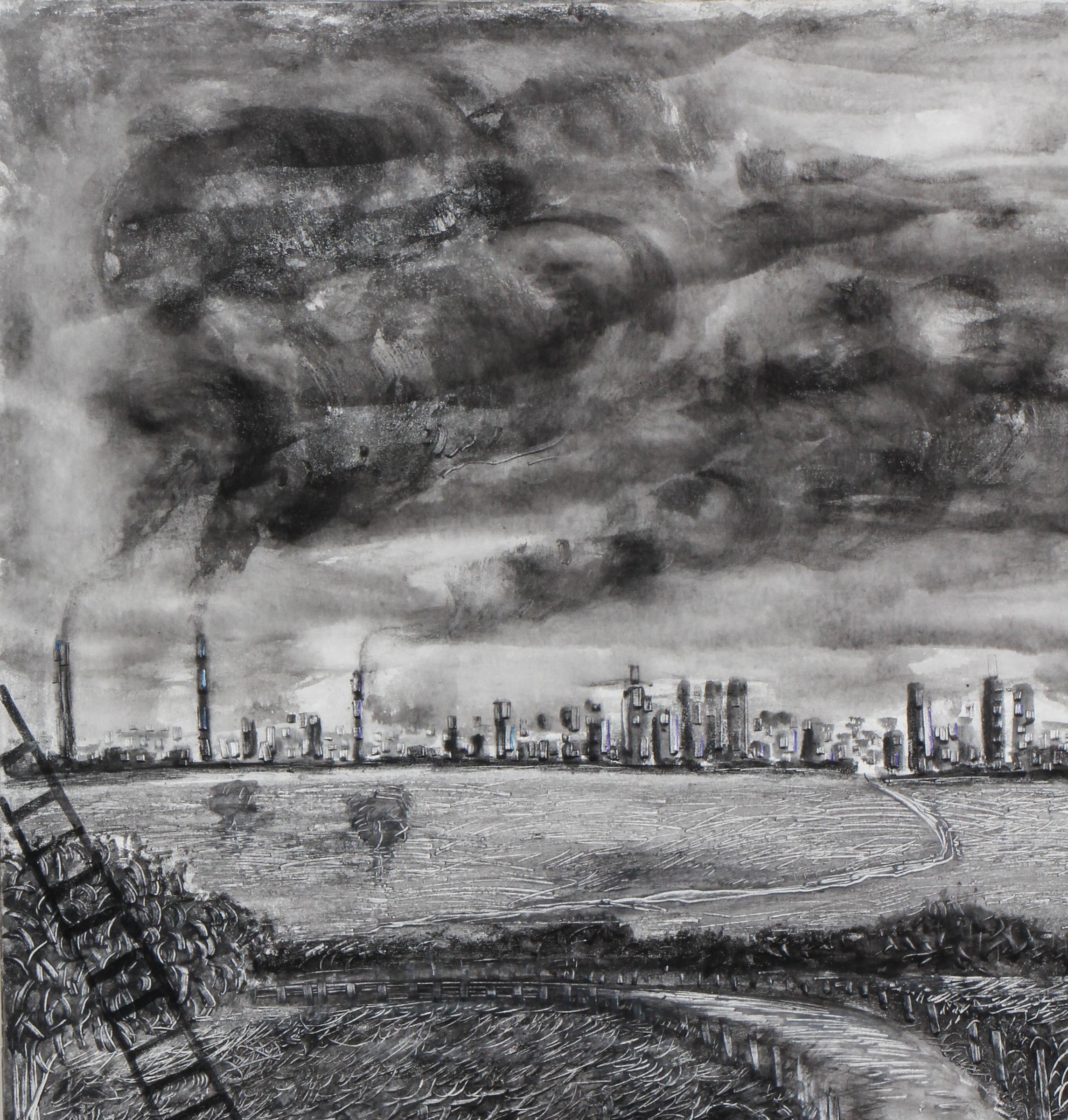 Marco Evaristt komposition, Acryl auf Leinwand