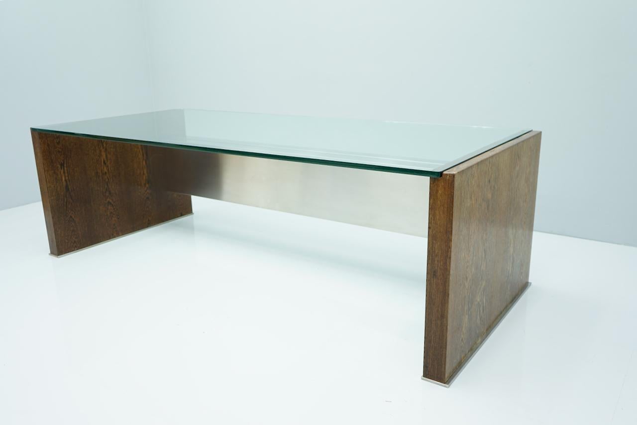 Italian Marco Fantoni Executive Writing Desk for Tecno in Wenge, Italy, 1960s For Sale