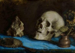 La pietra è l'uomo - Dipinto a olio di Marco Fariello - 2025