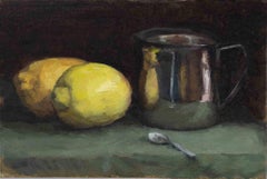 Nature morte avec des citrons - Peinture à l'huile de Marco Fariello - 2020