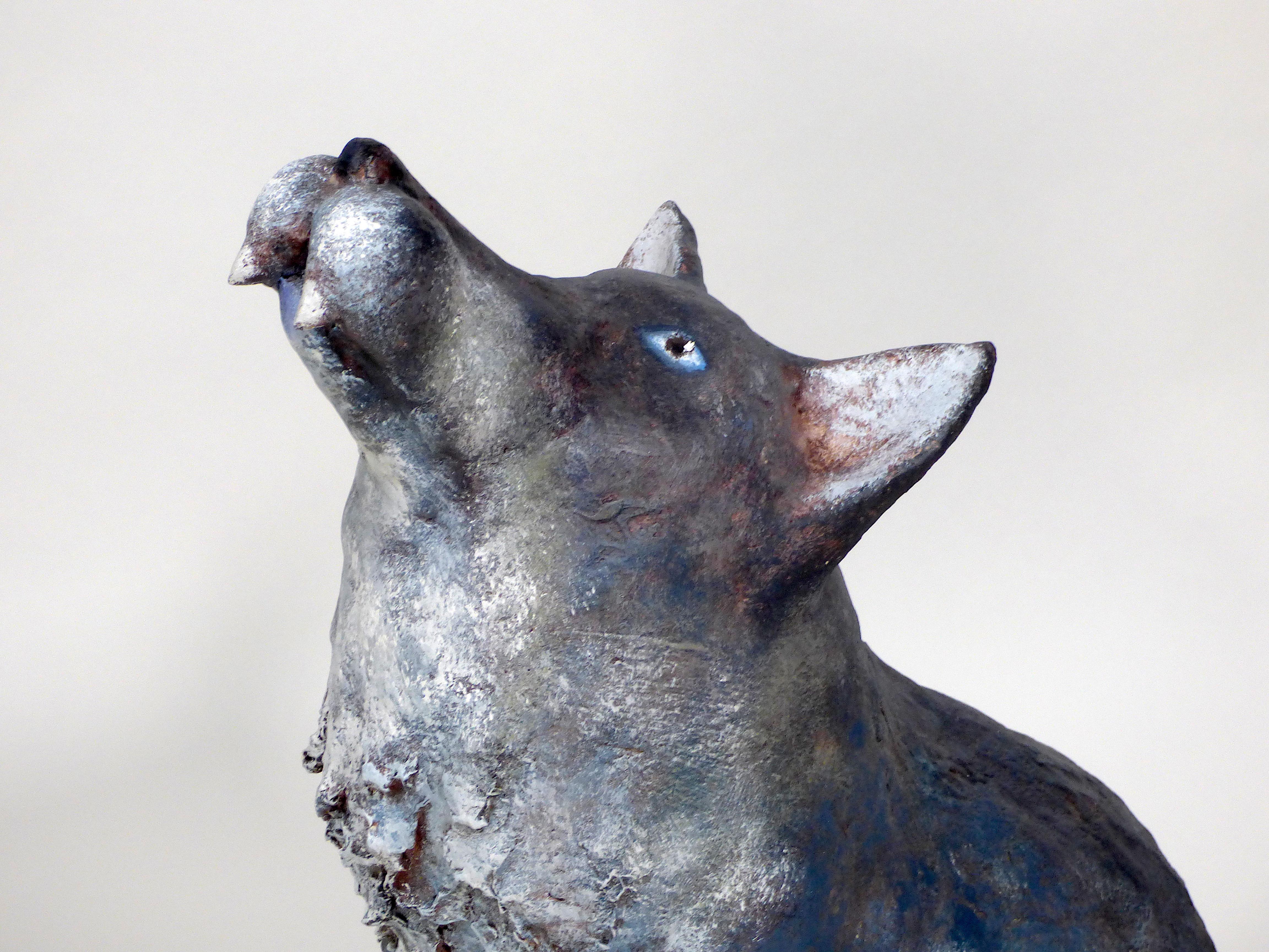 loup papier mache