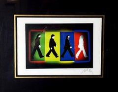 Marco Lodola Color Screenprint On Paper, “A.P.” (Artist’s Proof) Mirror-Frame