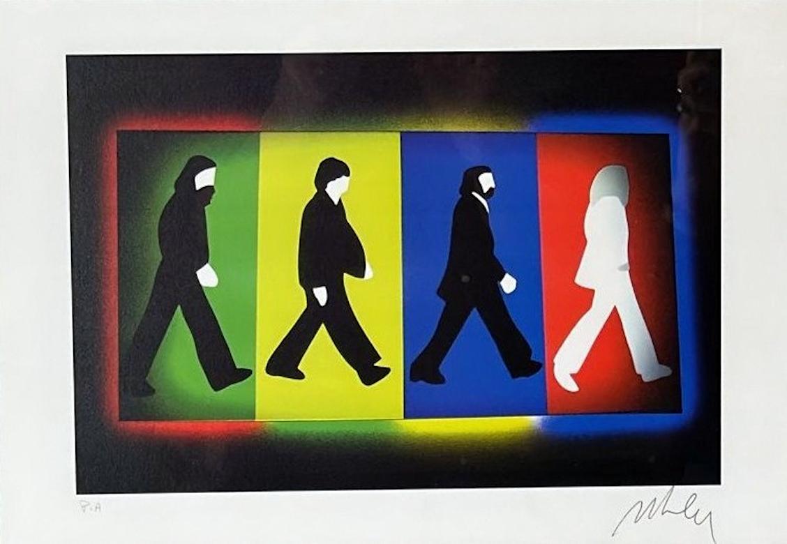 Peint Marco Lodola Sérigraphie couleur sur papier, 