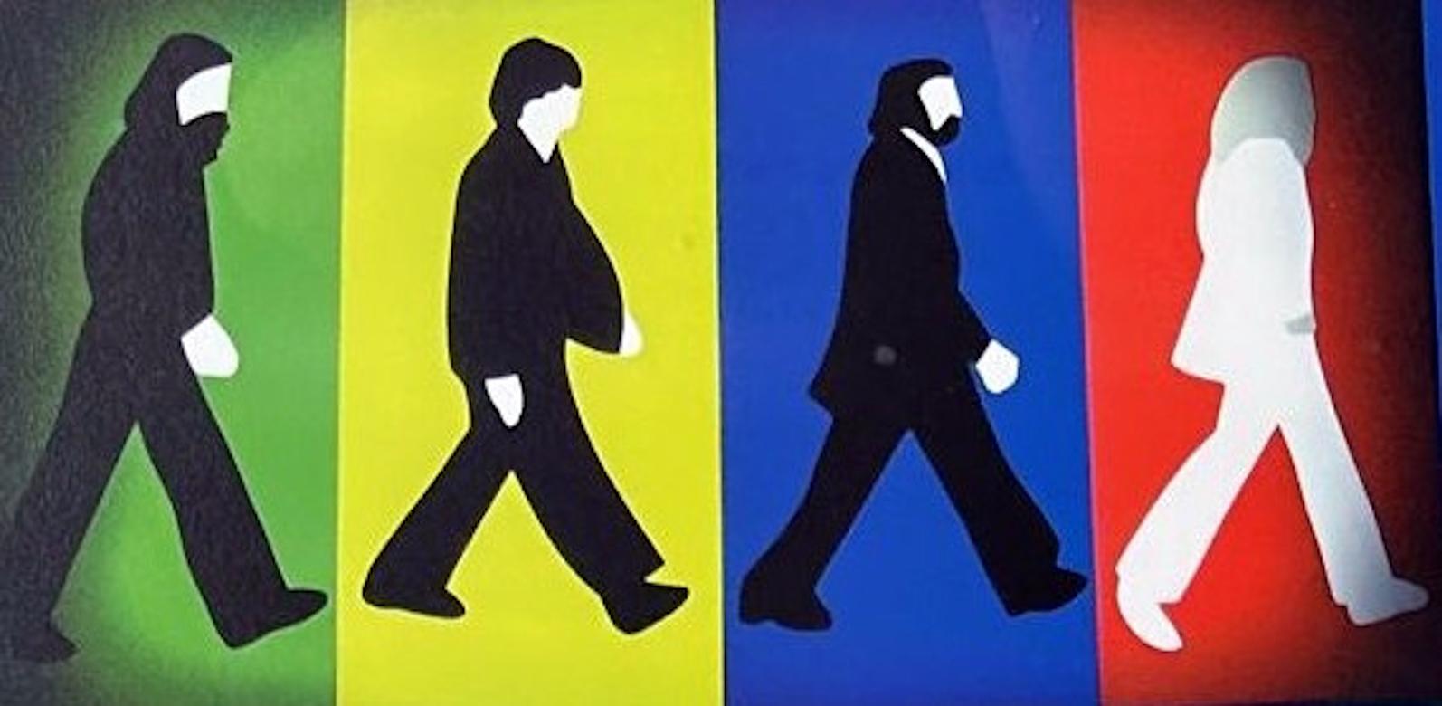 Miroir Marco Lodola Sérigraphie couleur sur papier, 