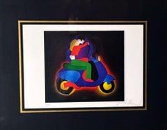 Marco Lodola Screenprint on Paper (No. 30/70) with Mirrored Frame