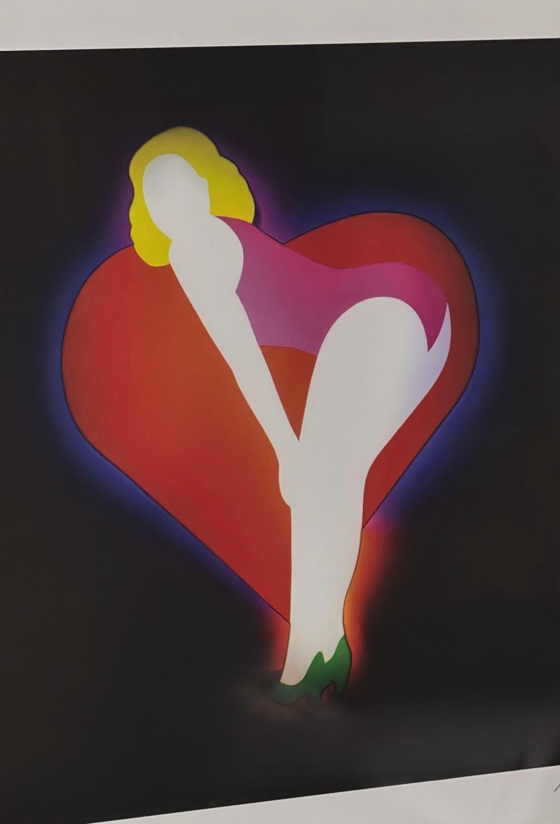 Marco Lodola Silkscreen On Paper (No. 28/70) In Mirrored Frame For Sale 3