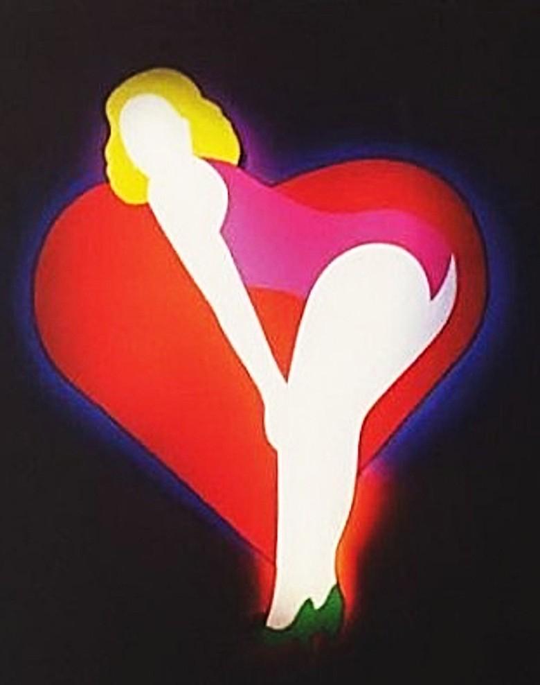 Marco Lodola Silkscreen On Paper (No. 28/70) In Mirrored Frame For Sale 4