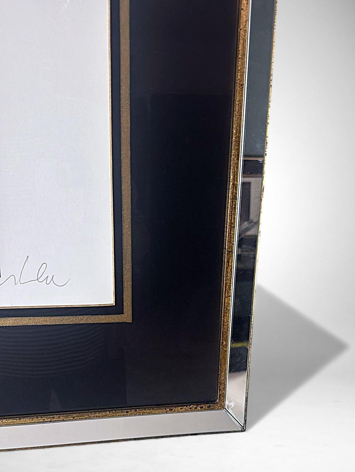 Marco Lodola Silkscreen On Paper (No. 28/70) In Mirrored Frame For Sale 9