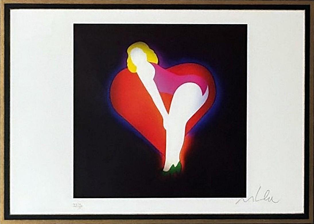 Futurist Marco Lodola Silkscreen On Paper (No. 28/70) In Mirrored Frame For Sale