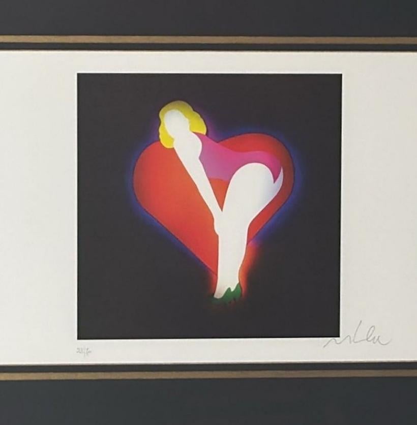 Marco Lodola Silkscreen On Paper (No. 28/70) In Mirrored Frame In Good Condition For Sale In Prato, Tuscany