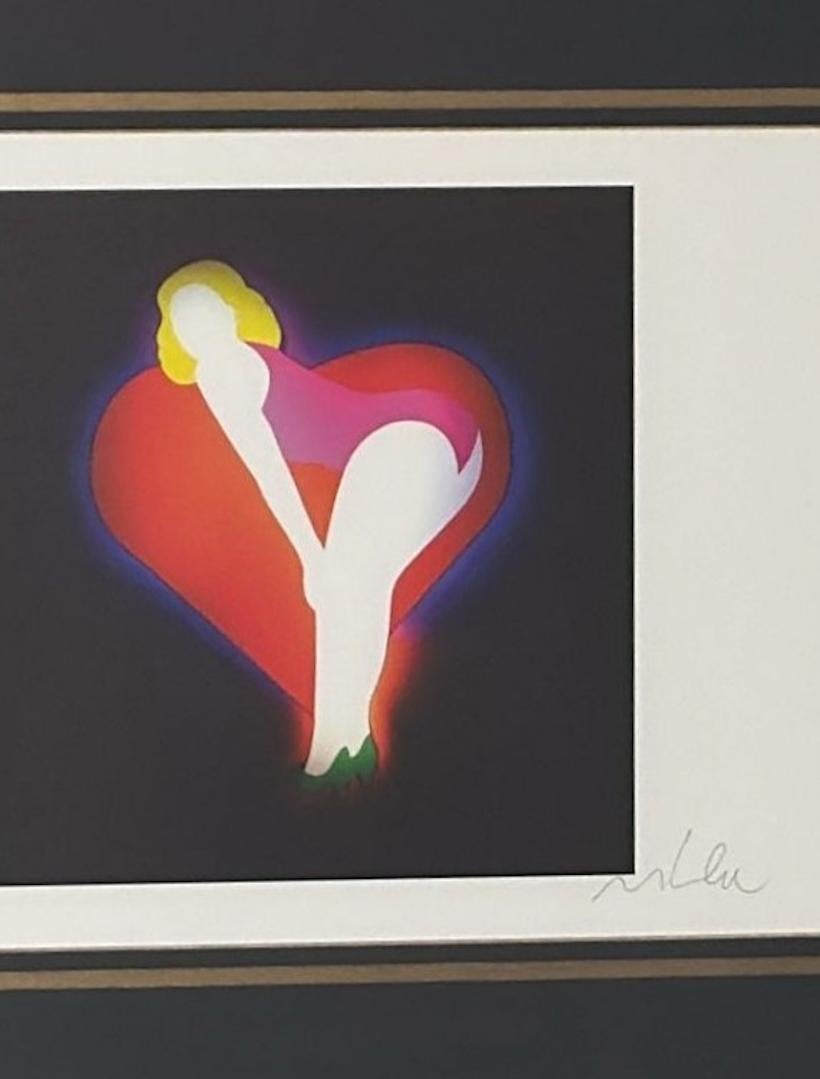 20th Century Marco Lodola Silkscreen On Paper (No. 28/70) In Mirrored Frame For Sale