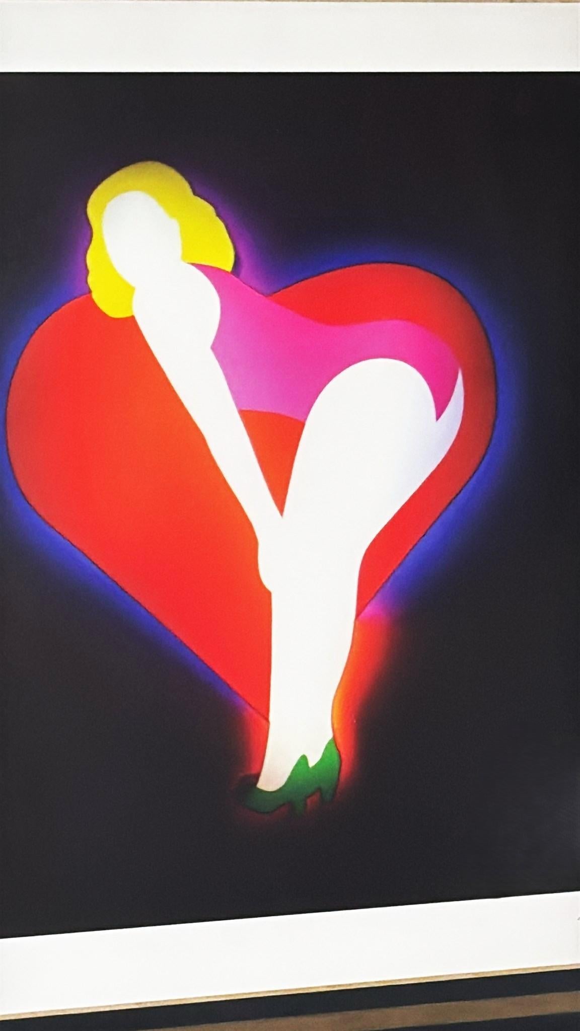 Marco Lodola Silkscreen On Paper (No. 28/70) In Mirrored Frame For Sale 2