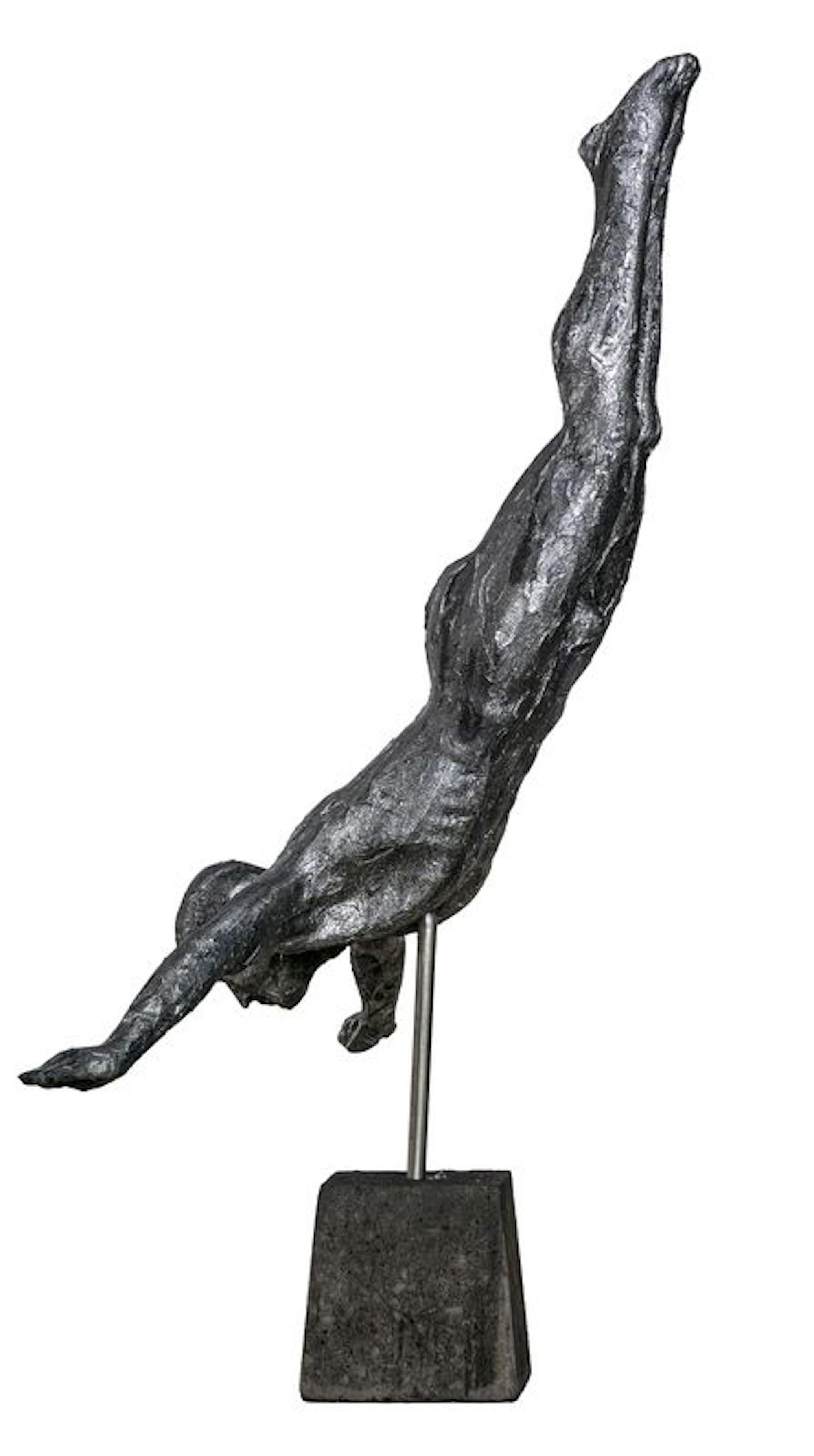 Tuffatore in caduta libera - Sculpture Art Déco di Marco Olivier