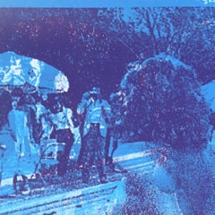 Blauer Swimming Pool AP 5/20 - Ikonische Fotografie hinter Beverly Hills Hotel, 1970er Jahre